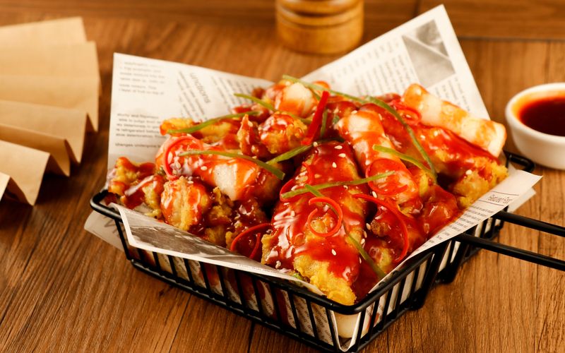 Wing Snob spicy Nashville hot tenders