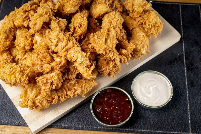 Wing Snob honey mustard glazed tenders