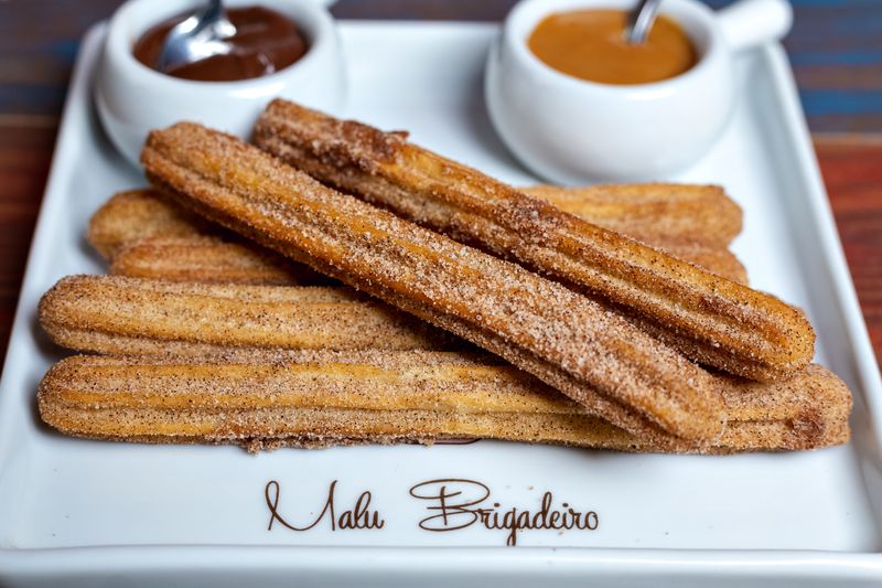 Wing Snob cinnamon churro bites dessert